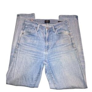 CITIZENS OF HUMANITY Anabella High Rise Cigarette Ankle Busted Knee Size 25